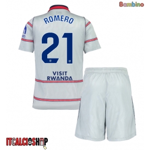 Atletico Madrid Cristian Romero #21 Terza Maglia Bambino 2026-27 Manica Corta (+ Pantaloni corti)